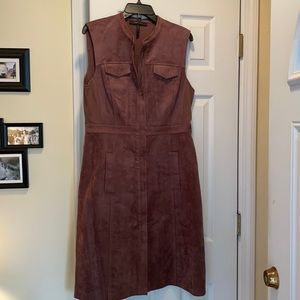 BCBG Faux Suede Dress/Vest